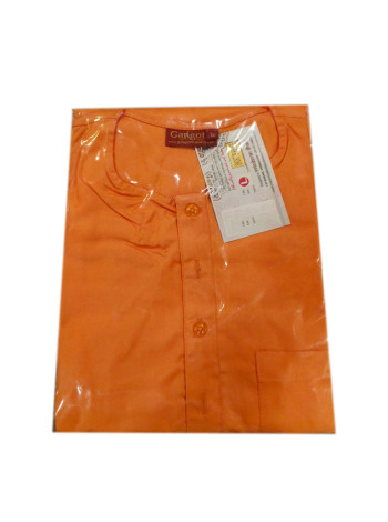 Джутовая курта шафранового цвета