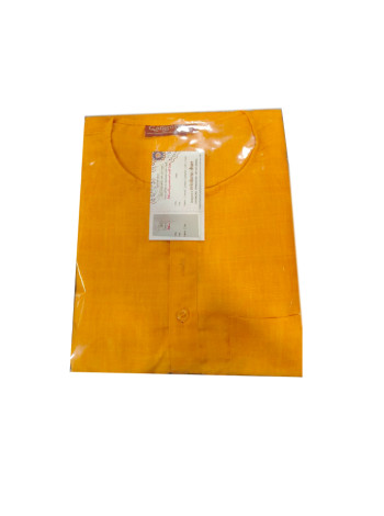 Курта шелковая шафрановая, мужская