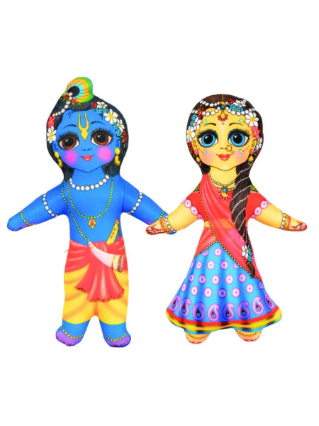Игрушки для детей: Радха и Кришна; Radha Krishna Soft Toys (Small)