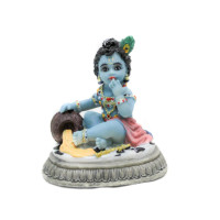 Статуэтка Кришна с горшком масла; Statue of Krishna with a pot of butter