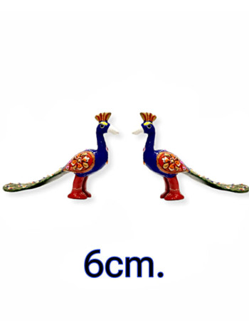 Миниатюрные алтарные павлины: металлическая изысканность (6 см)