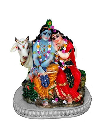 Статуэтка Радха и Кришна для алтаря, 15 см