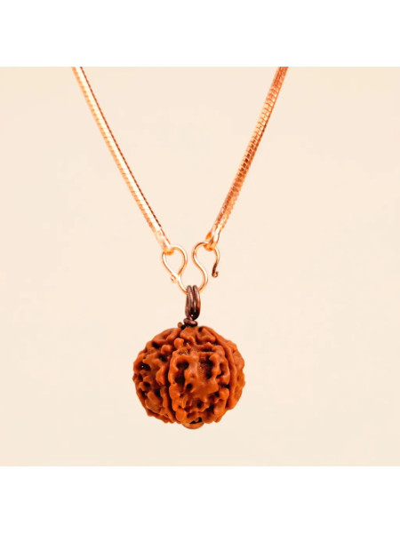 Рудракша Адийоги с медной цепочкой, Иша Лайф; Adiyogi Rudraksha with Copper Chain, Isha Life