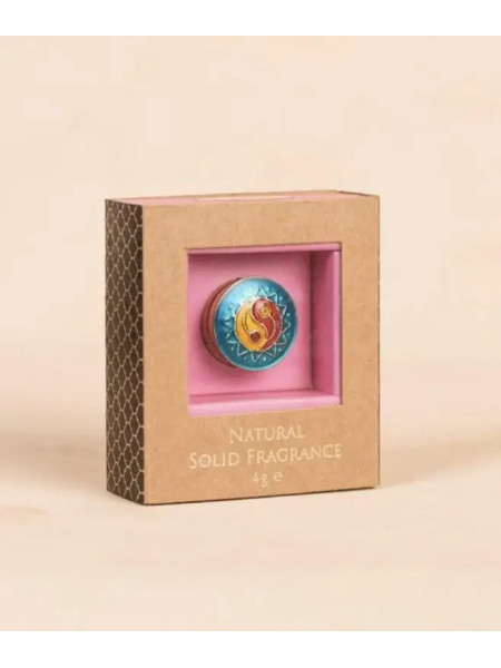 Твердые духи - Дикая Роза, 4 г, Иша Лайф; Beeswax Natural Oil Solid Perfume - Wild Rose, 4 g, Isha Life