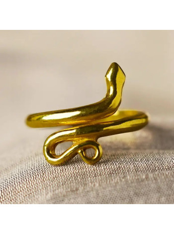 Золотое кольцо Сарпасутра Иша Лайф: энергия змеи (средний размер)