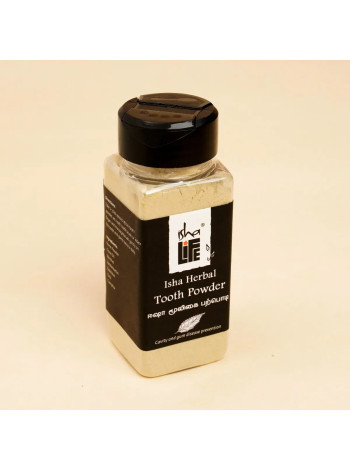 Травяной зубной порошок Isha Life: натуральный уход без фтора, 60 г