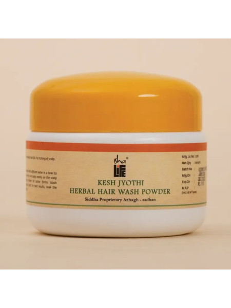 Травяной порошок для мытья волос Кеш Джьоти, 100 г, Иша Лайф; Kesh jyothi herbal hair wash powder, 100 g, Isha Life
