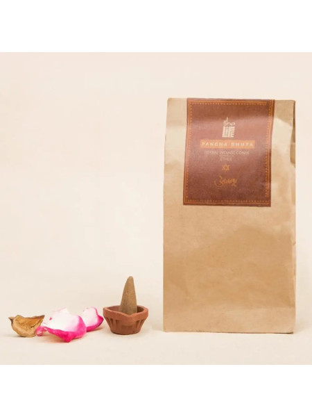 Благовония конусные "Акаша", натуральные травяные, 10 шт., Иша Лайф; Akash cones (Pack of 10 pc), Isha Life