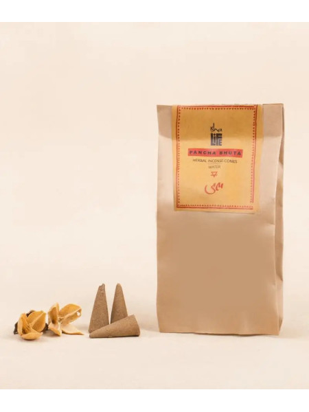 Благовония конусные "Вода", натуральные травяные, 20 шт., Иша Лайф; Handmade Natural Water Fragrance Cone (Pack of 20 pc), Isha Life