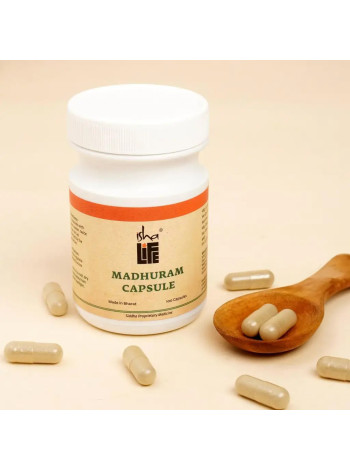 Мадхурам капсулы Иша Лайф при диабете, 100 шт.