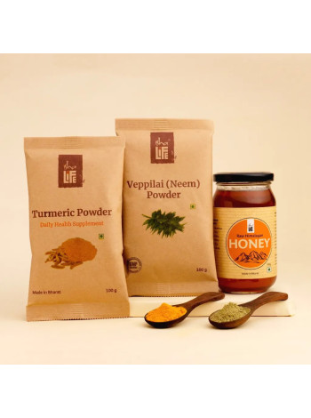 Иша Лайф Daily Detox: Набор для очищения организма с медом, нимом и куркумой
