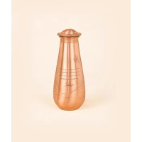 Медная бутылка для воды с цитатой Садхгуру, 500 мл, Иша Лайф; Small Copper Water Bottle With Sadhguru Quote, 500ml, Isha Life