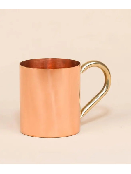 Медная кружка с ручкой, 414 мл, Иша Лайф; Copper Mug with Handle, 414 ml, Isha Life