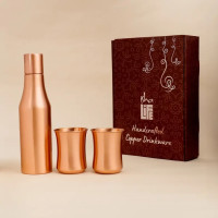 Набор медной посуды для питья, Иша Лайф; Copper Drinkware Set, Isha Life