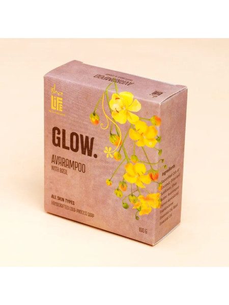 Мыло ручной работы «Аварампу с базиликом», Иша Лайф; Avarampoo with Basil handcrafted soap, Isha Life