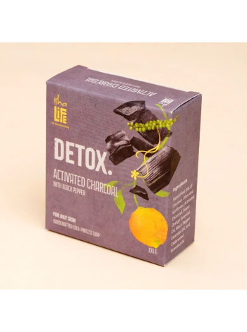 Мыло ручной работы Уголь и Черный Перец Isha Life - Натуральное очищение