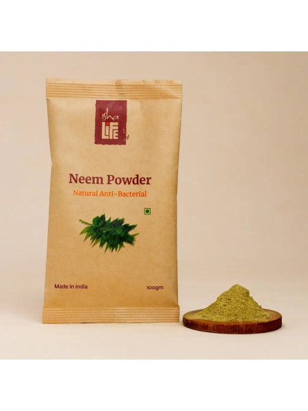 Ним чурна, помощь в детоксе, 100 г, Иша Лайф; Neem Powder, 100 gm, Isha Life