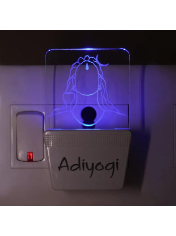 Ночник Адийоги Isha Life: Резной Светильник из Стекла