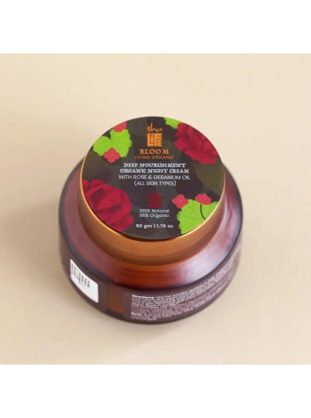 Ночной крем для лица Иша Лайф с розой и геранью, 50 г