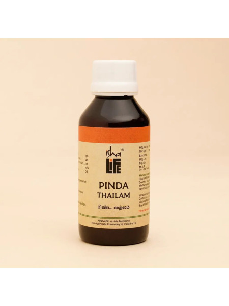 Пинда тайлам, о боли в мышцах, 100 мл, Иша Лайф; Pinda Thailam, 100 ml, Isha Life
