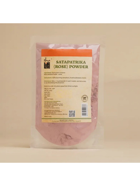 Маска для лица из пудры розы, 50 г, Иша Лайф; Roja Powder (Rose Powder Face Pack), 50 g, Isha Life