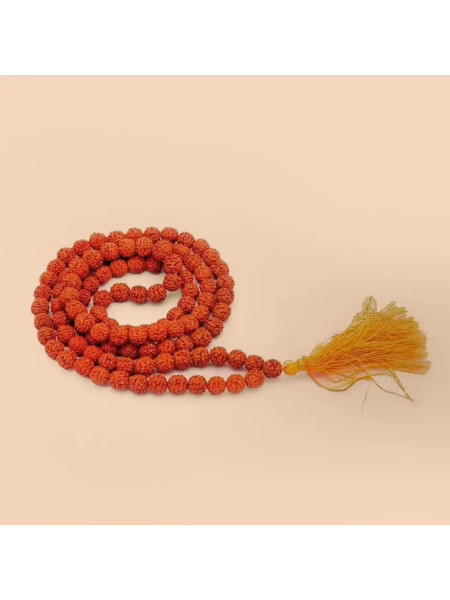 Рудракша Мала Иша Панчамукхи (пятиликая), 8 мм, Иша Лайф; Rudraksha Mala Isha Panchamukhi (five-faced), 8 mm, Isha Life