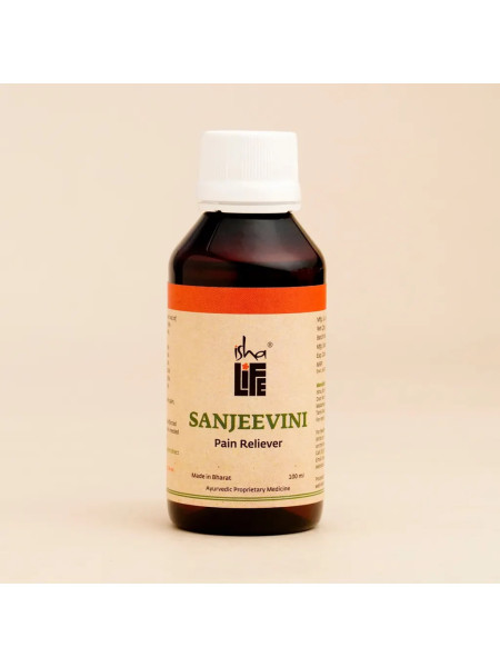 Масло Сандживани, от суставной боли, 100 мл, Иша Лайф; Sanjeevini pain reliever oil, 100 ml, Isha Life