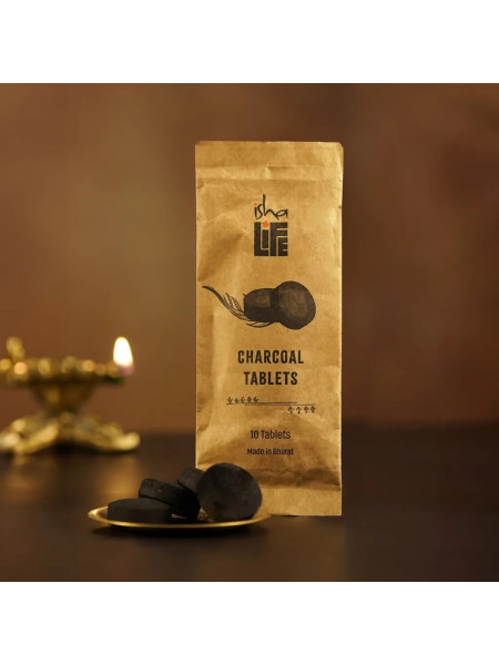 Угольные таблетки для Самбрани/Дхупа, Иша Лайф; Charcoal Tablets for Sambrani/Dhoop, Isha Life