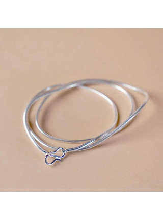 Серебренная цепочка для кулона Линга Бхайрави, длинная, Иша Лайф; Linga Bhairavi Silver long Chain, Isha Life