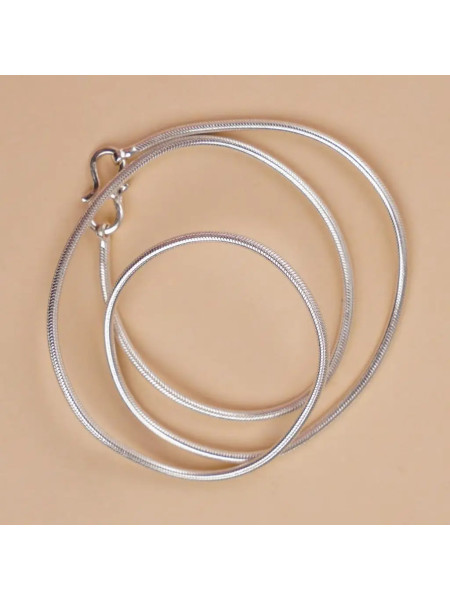 Серебренная цепочка для кулона Линга Бхайрави, короткая, Иша Лайф; Linga Bhairavi Silver Small Chain, Isha Life