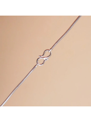 Серебренная цепочка для кулона Линга Бхайрави, короткая, Иша Лайф; Linga Bhairavi Silver Small Chain, Isha Life