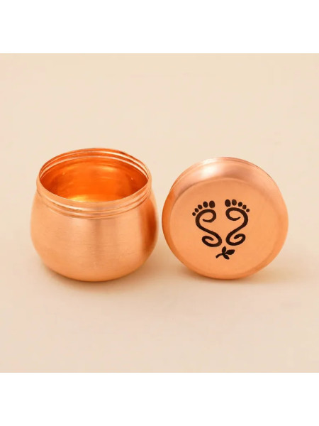Медная шкатулка Вибхути (большая) - стопы, Иша Лайф; Copper Vibhuti Box (Large) - Padam, Isha Life Медная шкатулка Вибхути (большая) - стопы, Иша Лайф; Copper Vibhuti Box (Large) - Padam, Isha Life