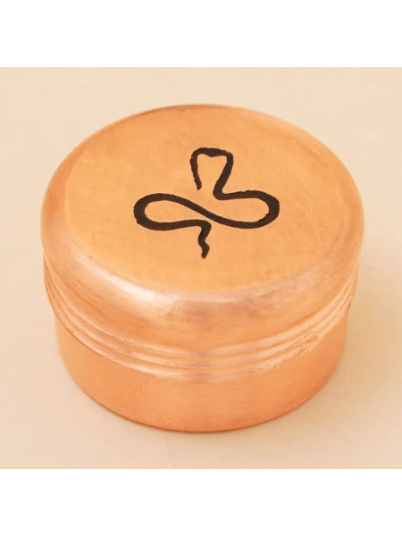Медная шкатулка Вибхути (маленькая) - змея, Иша Лайф; Copper Vibhuti Box (Small) - Naga, Isha Life Медная шкатулка Вибхути (маленькая) - змея, Иша Лайф; Copper Vibhuti Box (Small) - Naga, Isha Life