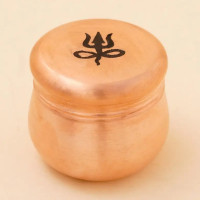 Медная шкатулка Вибхути (большая) - тризубец, Иша Лайф; Copper Vibhuti Box (Large) - Trishul, Isha Life Медная шкатулка Вибхути (большая) - тризубец, Иша Лайф; Copper Vibhuti Box (Large) - Trishul, Isha Life