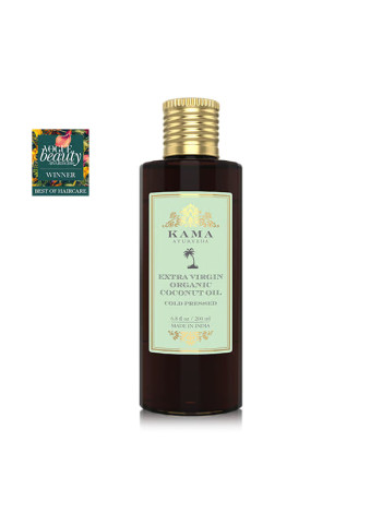 Органическое кокосовое масло Kama Ayurveda Extra Virgin, 200 мл