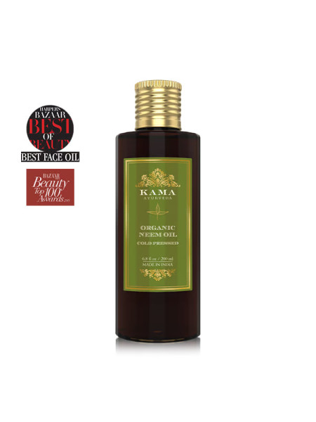 Органическое масло Нима, 200 мл, Кама Аюрведа; Organic Neem Oil, 200 ml, Kama Ayurveda
