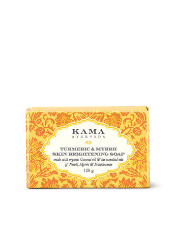 Мыло с куркумой и миррой Kama Ayurveda для осветления кожи, 125 г