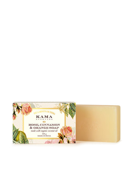Мыло «Роза, корица и апельсин», 125 г, Кама Аюрведа; Natural Rose Soap, 125 g, Kama Ayurveda