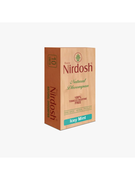 Травяные сигареты, холодная мята, премиум, 10 шт., Нирдош; Nirdosh Herbal Smoke (Icey Mint)