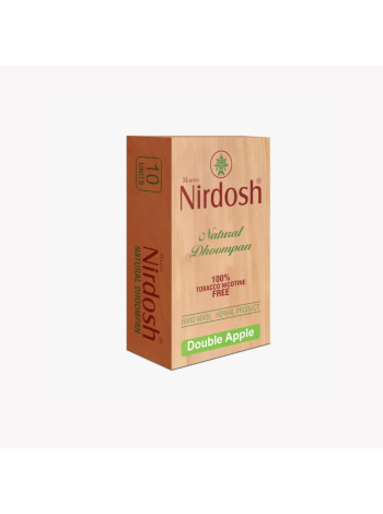 Травяные сигареты, двойное яблоко, премиум, 10 шт., Нирдош; Nirdosh Herbal Smoke (Double Apple)