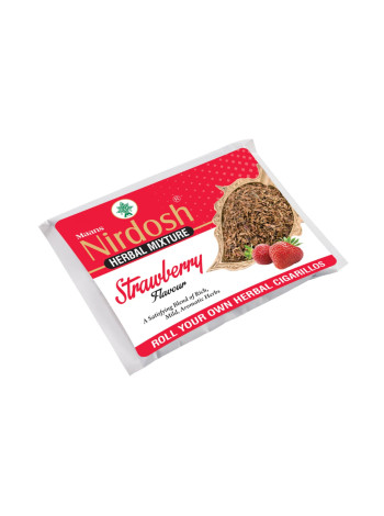 Травяная смесь, клубника, 50 г, Нирдош; Strawberry – Herbal Raw Mixtures, 50 g