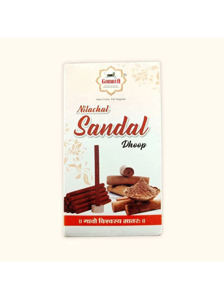 Благовония безосновные Сандал, 50 г, Гомата Блисс; Gomata Bliss Sandal Dhoop 50 g