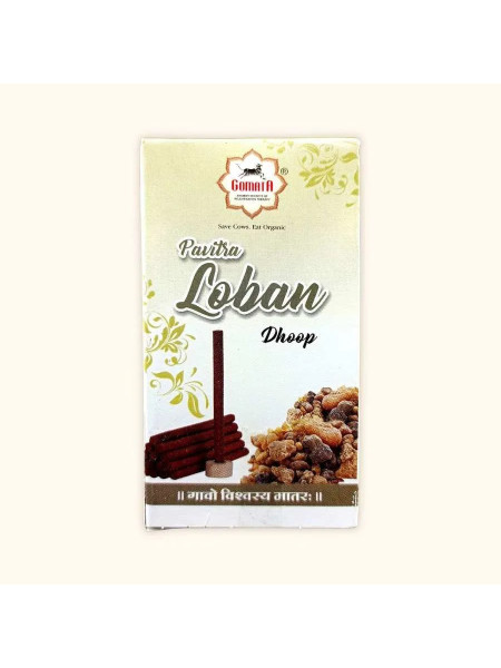 Благовония безосновные Лобан, 50 г, Гомата Блисс; Gomata Bliss Pavitra Loban Dhoop 50 g