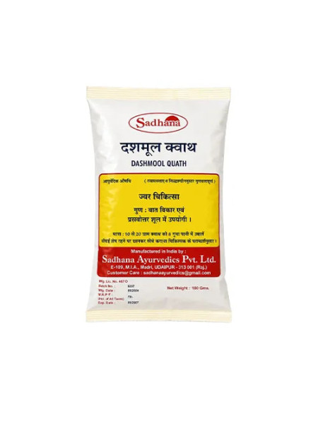 Дашамула Кватх, 100 г, Садхана Аюрведик; Sadhana Ayurvedics Dashmoola Kwath 100 g