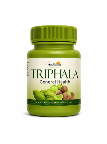 Трифала, для очищения кишечника, 60 капсул, Садхана Аюрведикс; Sadhana Ayurvedics Triphala Capsules 60 caps