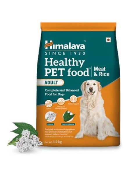 Корм для взрослых собак с мясом и рисом, 1.2 кг, Хималая; Himalaya Healthy Pet Food Adult - Meat & Rice 1.2 kg