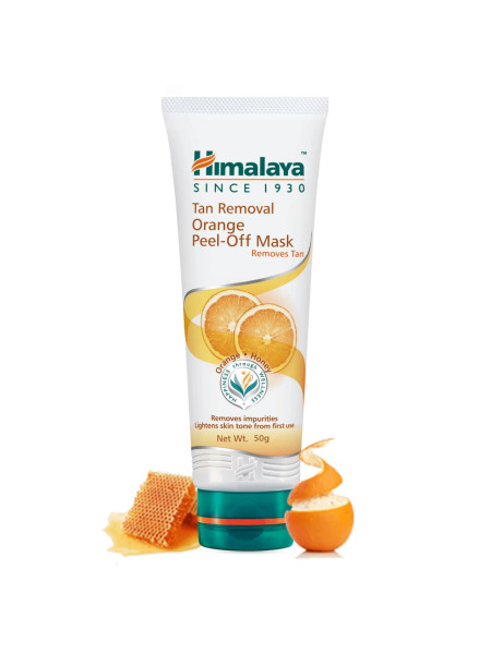 Осветляющая маска-пилинг с апельсином, 50 мл, Хималая; Himalaya Tan Removal Orange Peel-Off Mask 50 ml