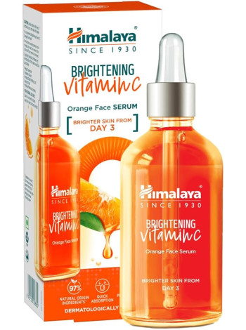 Осветляющая сыворотка для лица с витамином С, 30 мл, Хималая; Himalaya Brightening Vitamin C Orange Face Serum 30 ml