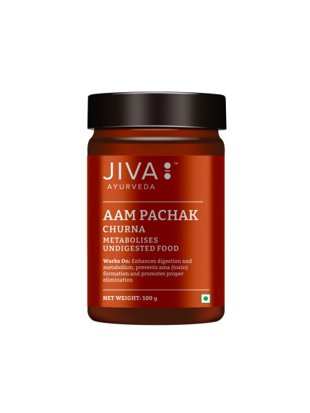 Аам Пачак чурна, для облегчения дискомфорта в животе, 100 г, Джива Аюрведа; Aam Pachak churna, 100 g, Jiva Ayurveda