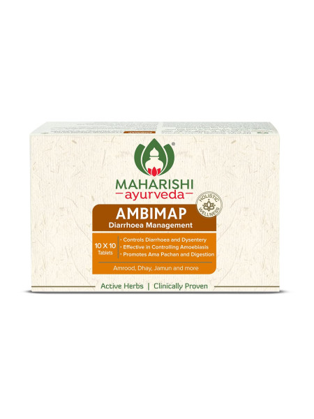 Амбимап, средство при диарее и дизентерии, 100 таб., Махариши Аюрведа; Ambimap 100 Tablets, Maharishi Ayurveda